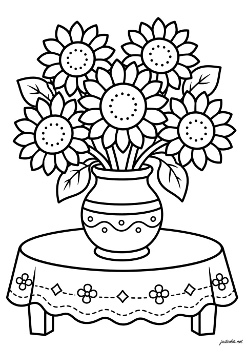 Un pot de fleurs