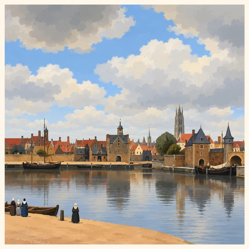 Veduta di Delft