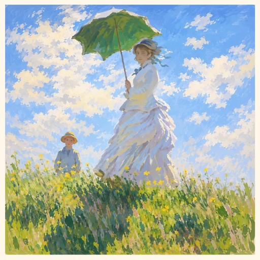 Donna con parasole